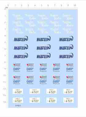 81823比例模型车水贴nightkids speed maniac 1/18头文字D 2404