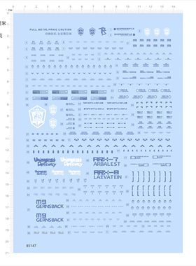 85147灰蓝色1/48全金属狂潮强弩梅利莎烈焰敢达高达模型水贴现货