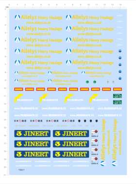 79827模型水贴Allelys特定殊JINERT日本通运FELBERMAYR工程车现货