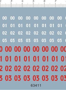 63411-13510 megahouse va a-z 00 01 02 03橙色恶魔数字水贴现货