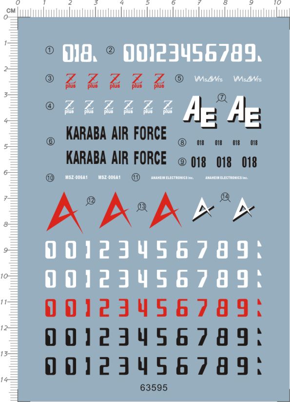 63595-8905/6 MG MSZ-006C Z Plus 红色蜂鸟限定gd水贴纸 定做1