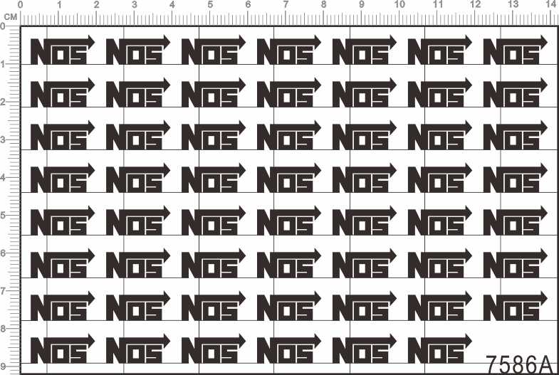 7586A-    1/10 NOS 金属贴1