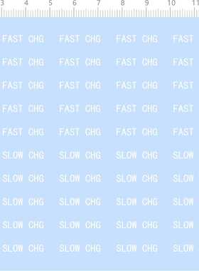 74733整版水贴FAST CHG SLOW CHG快充慢充指示英文适用于打印六月