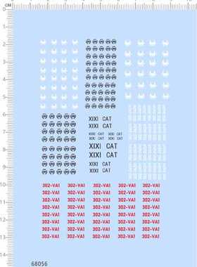68056整版胶302-va1无比例XIXI  SOE图案飞船宇宙战舰剪纸水贴