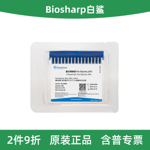 蛋白预制胶Tris-Gly10％15孔