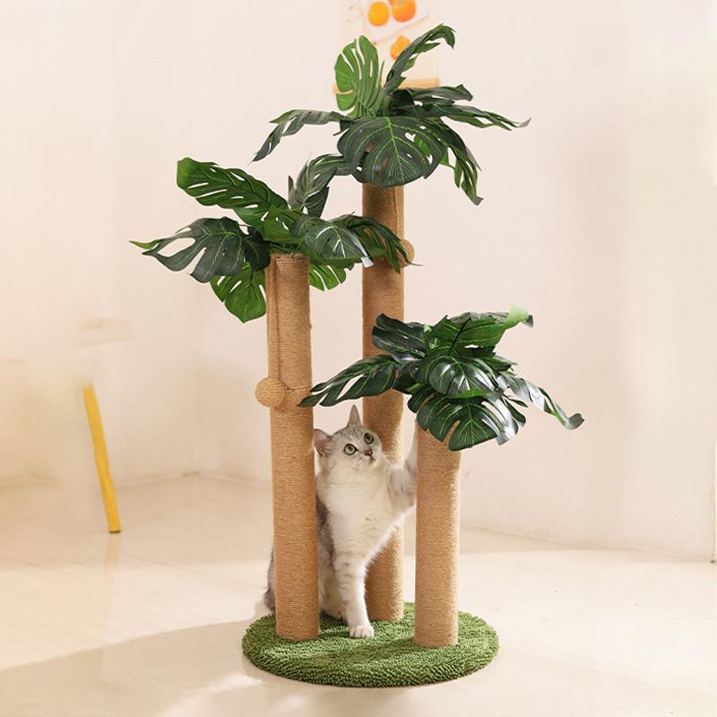 猫抓柱立式剑麻猫抓板树型猫爬架耐磨不占地玩具绿植树干宠物猫窝
