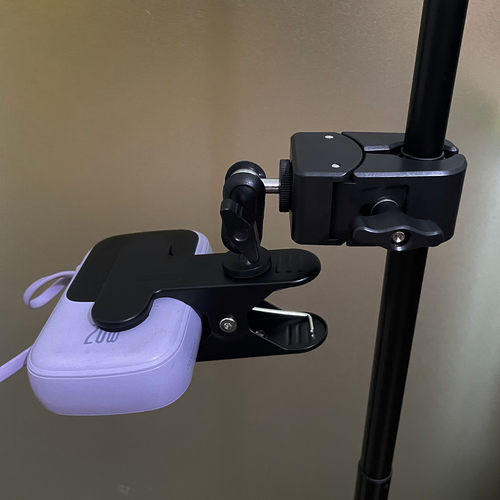 直播架配件充电宝支夹加厚钳夹金属大力夹圆管固定手机支架豌豆荚