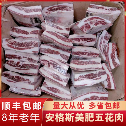 10斤安格斯原切肉双层肥牛砖新鲜牛五花肉牛后胸肉火锅烧烤无调理