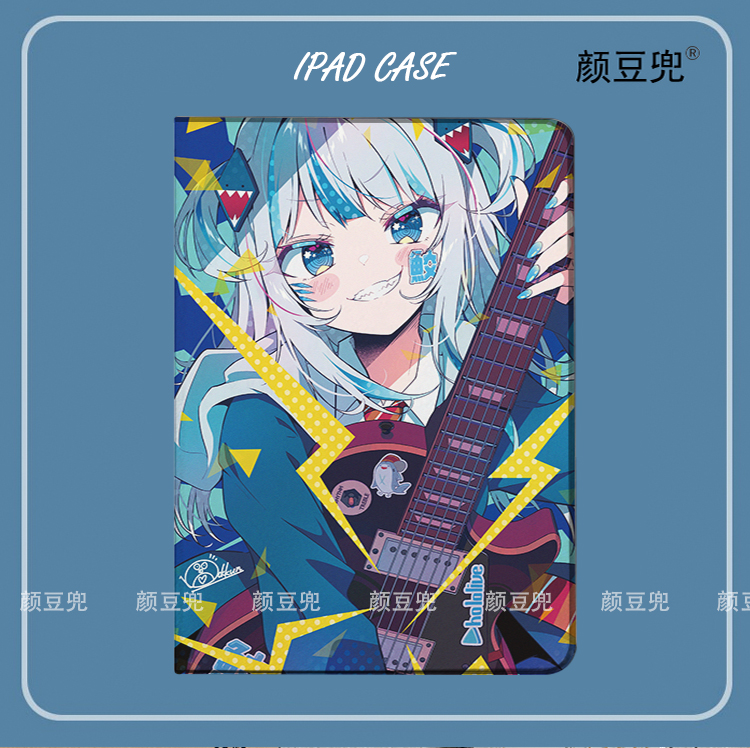 鲨鱼GAWR·GURA噶呜ipad10.2寸适用air4/5保护套pro11笔槽mini5/6
