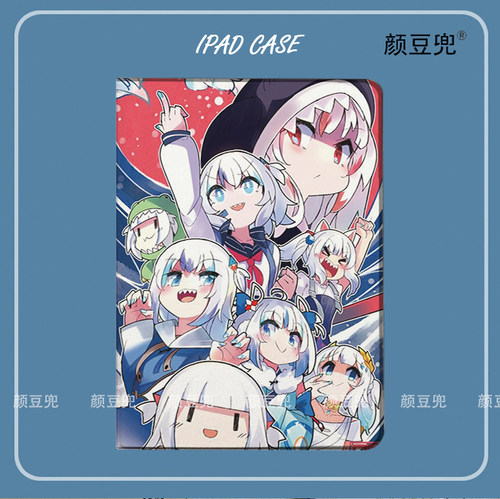 鲨鱼GAWR·GURA噶呜ipad10.2适用air4/5保护套matepad pro12.9Air3笔槽mini5/6小米5/6pro11华为11.5寸荣耀V8