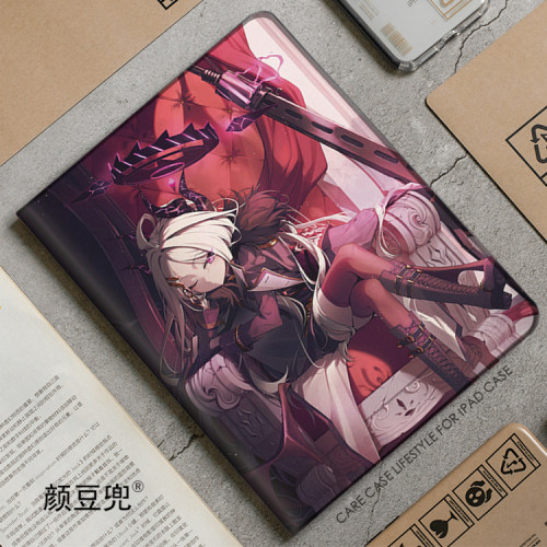 碧蓝蔚蓝档案hina空崎日奈ipad10.2适用air4/5第十代10.9保护套matepad pro11笔槽mini5/6小米6pro12.9荣耀V8