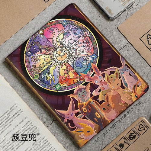 EEVEE伊布家族ipad10.2适用air4/5保护套pro11笔槽mini5/6小米5pro第十代matepad10.8寸Pro12.9动漫2022华为M
