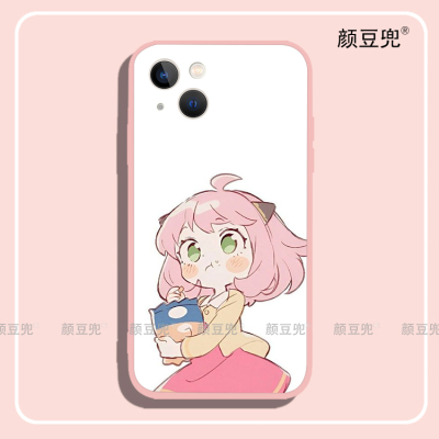 间谍过家家阿尼亚手机壳iPhone13适用12 Pro苹果11 XSMAX粉色少年
