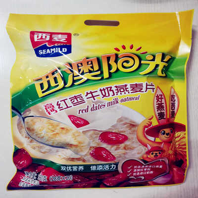 西澳阳光高钙红枣牛奶燕麦片西麦