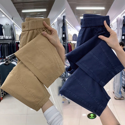 夏季纯棉女高腰显瘦九分哈伦裤