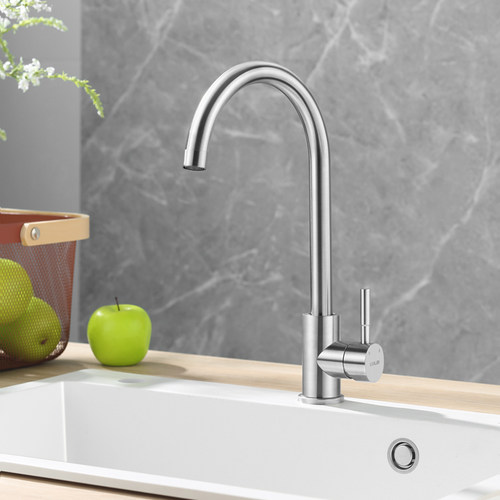 欧琳304不锈钢双出水厨房水龙头