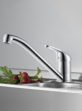 欧琳厨房老式水龙头冷热家用矮款洗菜盆水龙头铜低款水槽龙头冷热