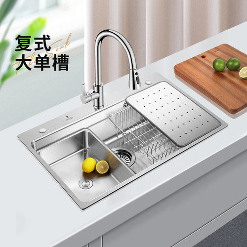 厨房水槽欧琳304不锈钢