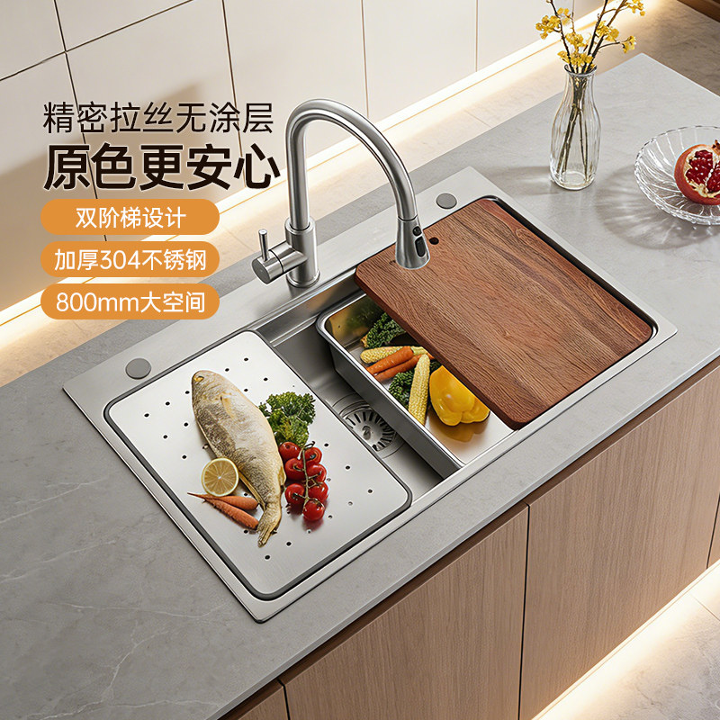 厨房水槽欧琳304不锈钢图片