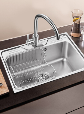 欧琳水槽单槽 不锈钢水槽单槽套餐 洗菜盆单槽加厚厨房洗菜池单槽