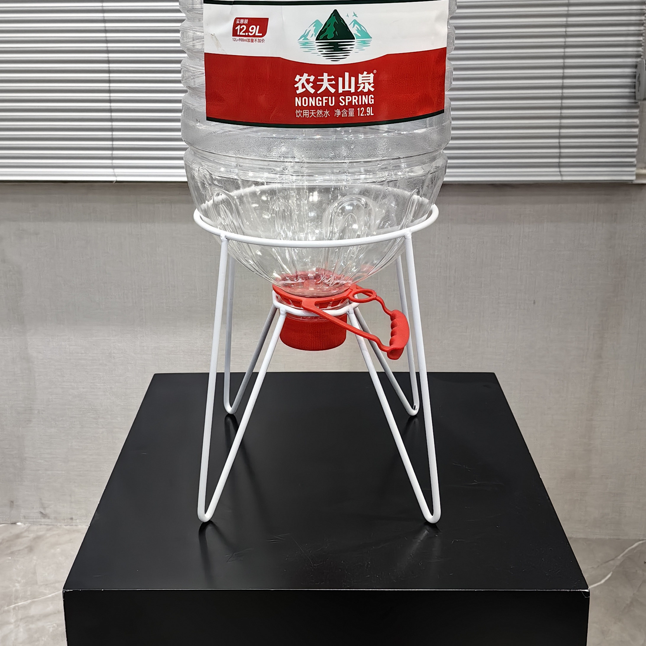 矿泉水瓶12.9L桶养鱼铁艺防锈支架18.9L水桶改鱼缸换水大桶水通用