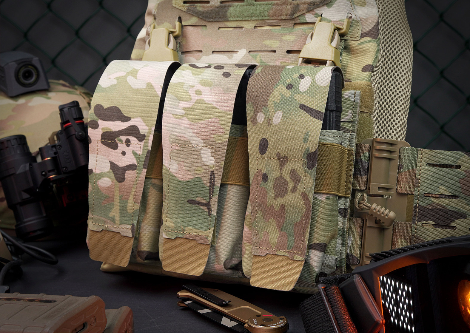 DMGear多毛三联包卡扣/MOLLE