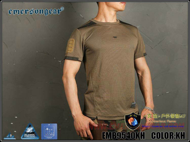 Emersongear/爱默生 蓝标 “UMP蛙人”短袖体能运动通勤T恤
