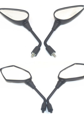 适用摩托车钱江贝纳利黄龙300 600后视镜反光镜150倒车镜大视野