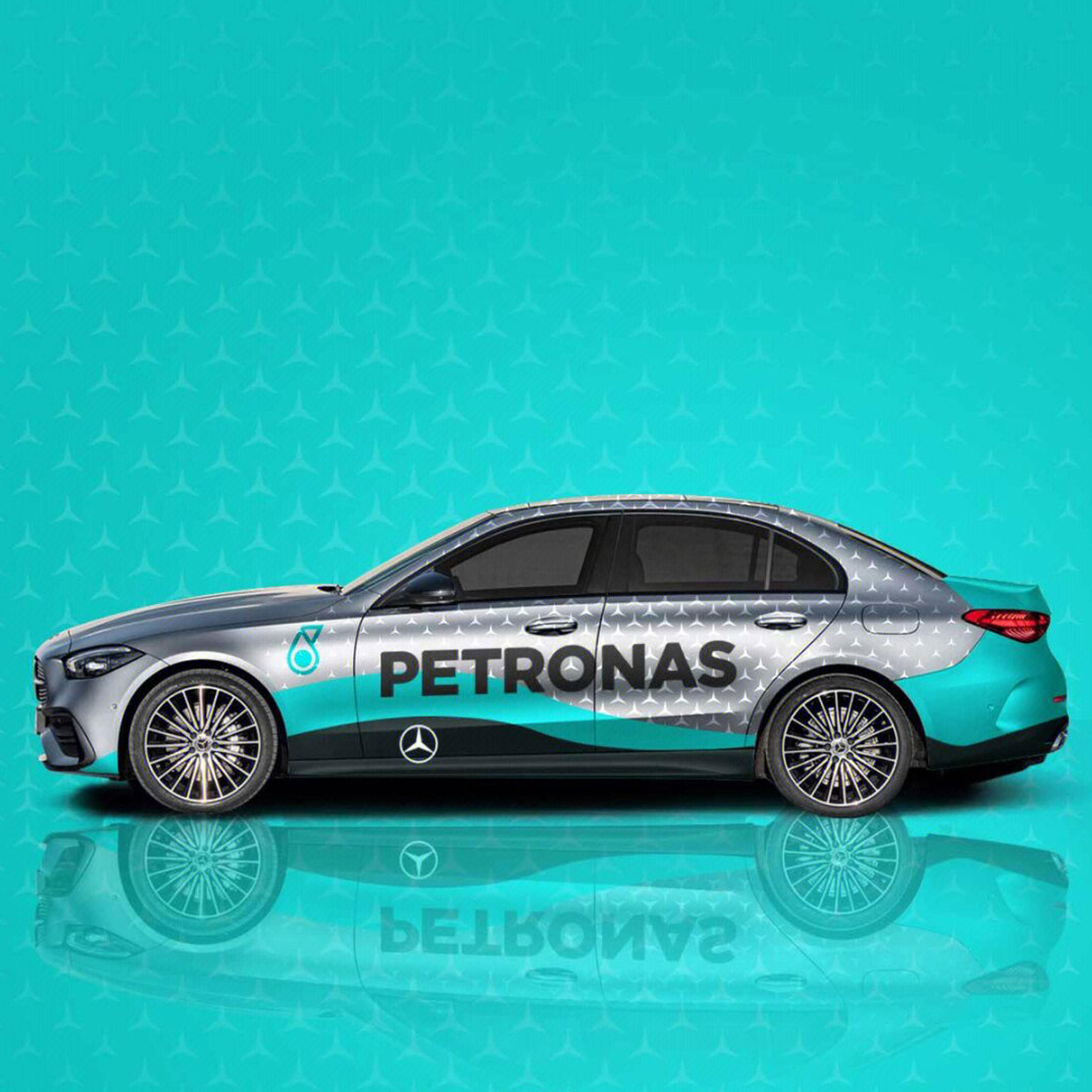 梅赛德斯奔驰C260车贴星辉拉花涂装汽车全车运动个性彩绘改色膜