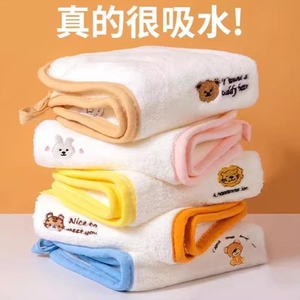 儿童专用洗脸毛巾婴儿柔软小方巾宝宝洗澡口水巾擦嘴手学生洗浴巾