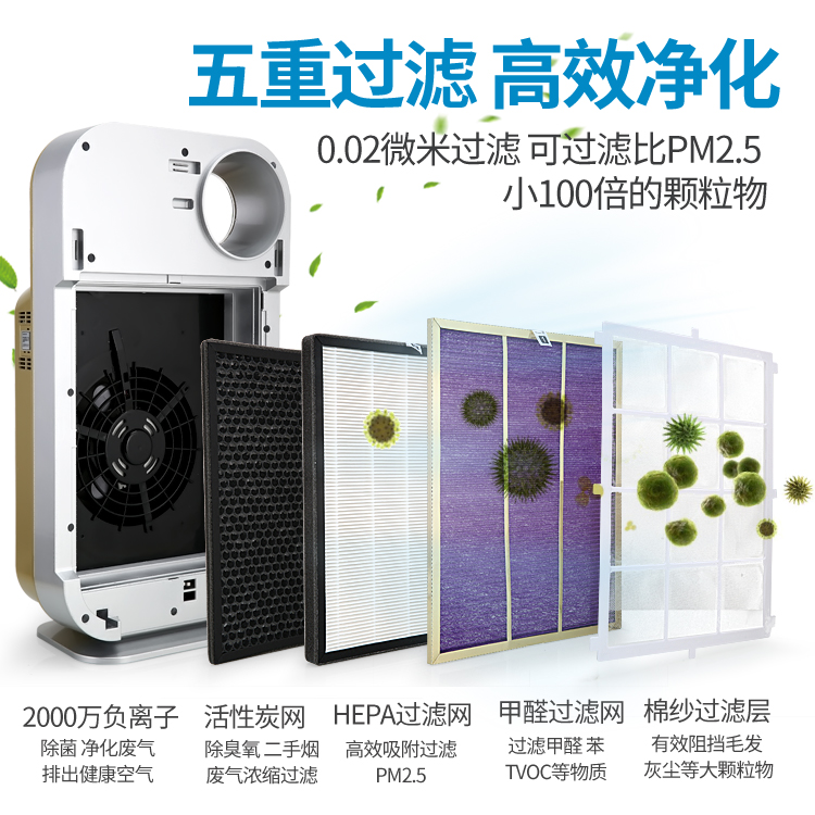 [羽馨原品家居空气净化,氧吧]棋牌室空气净化器器抽烟机吸烟神器麻将月销量2件仅售499元