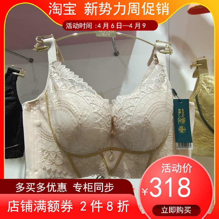 3雪妮芳美塑6101/6102软钢圈厚a杯薄款b杯太极石超聚拢型文胸