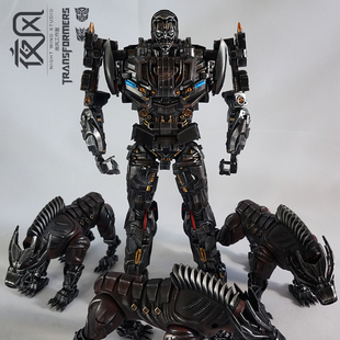 变形玩具金刚电影5UT禁闭正版重涂金属色旧化仿真战损代工可变型