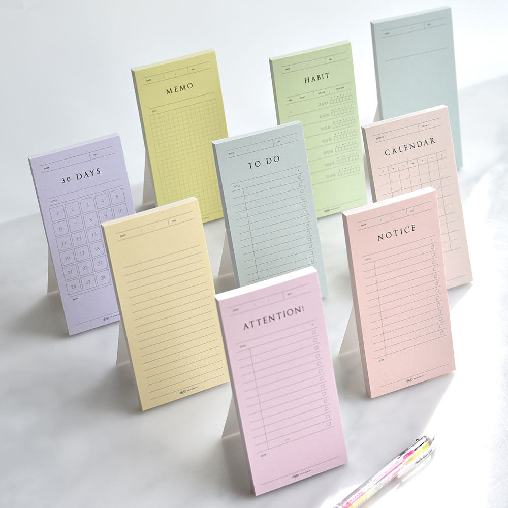 韩国plepic商务办公记事便签创意桌面立式工作学习可撕多功能便笺