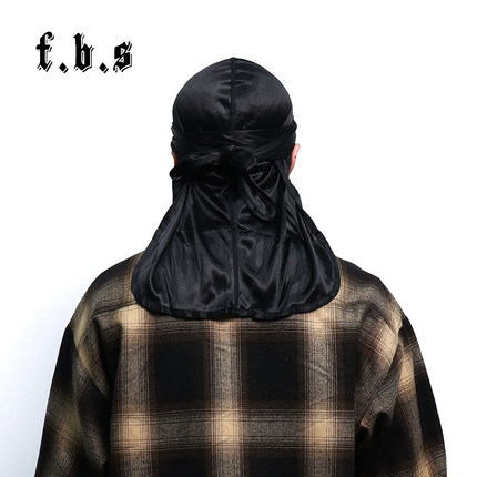 Silky durag 丝绸基础经典款街头嘻哈说唱街舞hiphop黑人长尾头巾