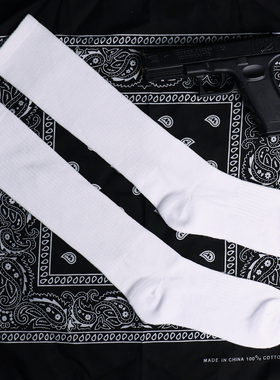 FBS西海岸奇卡诺袜子Chicano匪帮经典嘻哈篮球old school纯色长袜