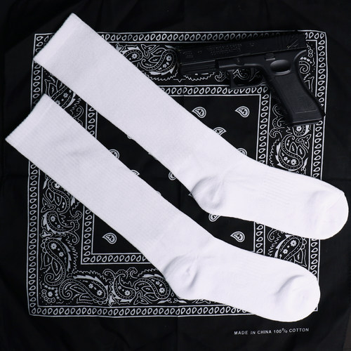 奇卡诺长袜纯色男女通用