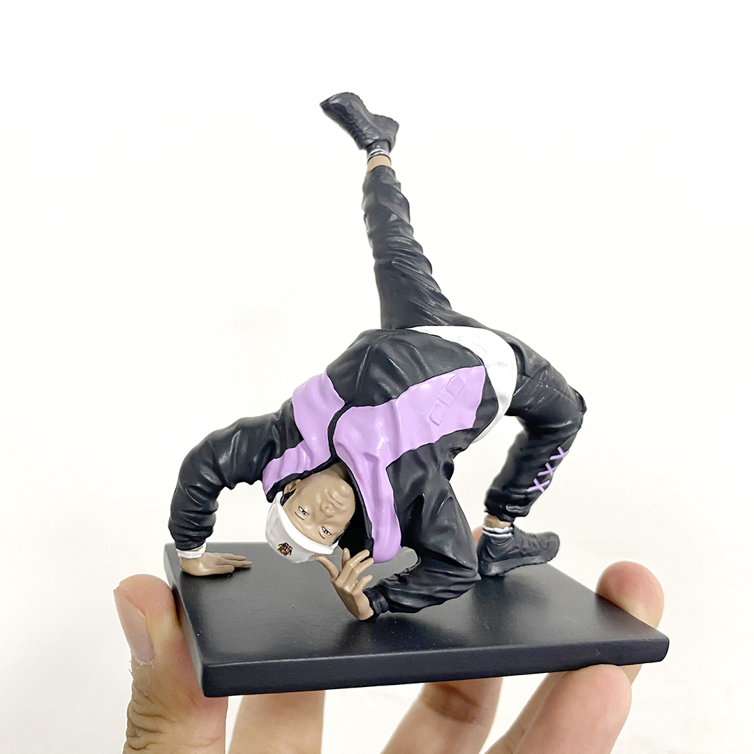 嘻哈街舞BBOY HONG10签名款Freeze动作人物公仔玩偶树脂桌面摆件