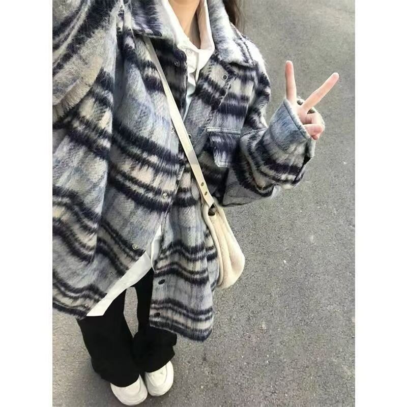 复古小香风格纹毛呢外套