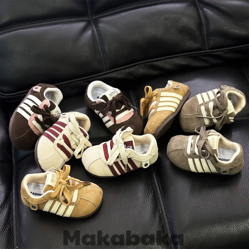 Makabaka儿童德训鞋春季女童板鞋男童运动鞋婴儿软底学步鞋宝宝鞋