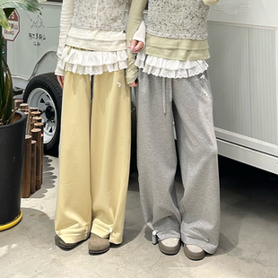 丿未PUREVENUS休闲宽松WALKWOMEN屁帘卫裤女26春新款