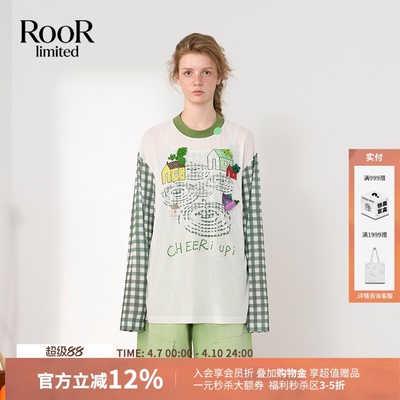 CHEERiUPi村庄里的房屋拼接T恤