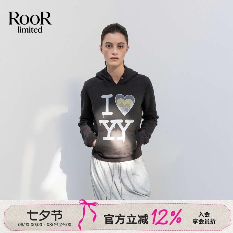 OPENYYILOVEYY连帽卫衣女