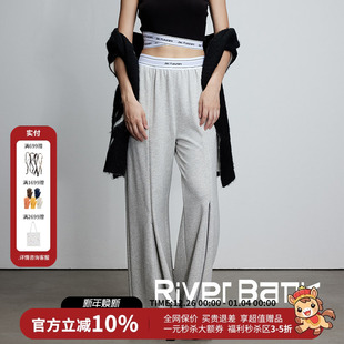 新款 25秋季 FLEURANT休闲松紧织带Logo拉链运动裤 JAC