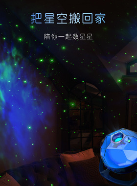 创意太空人星河投影夜灯