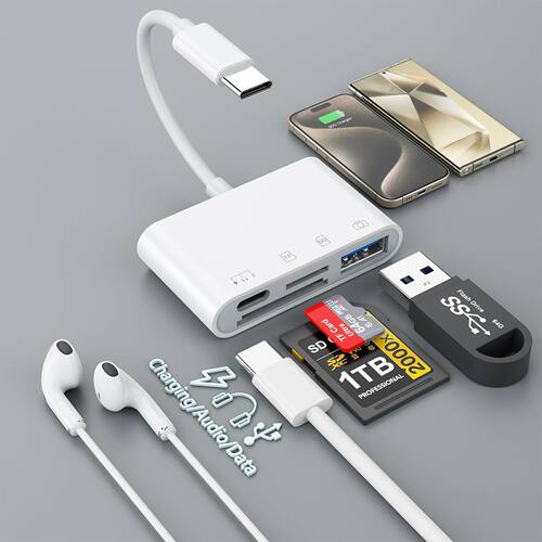 手机相机SD读卡器Type-C转接头