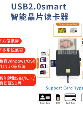 USB2.0SIMSDTF智能读卡器