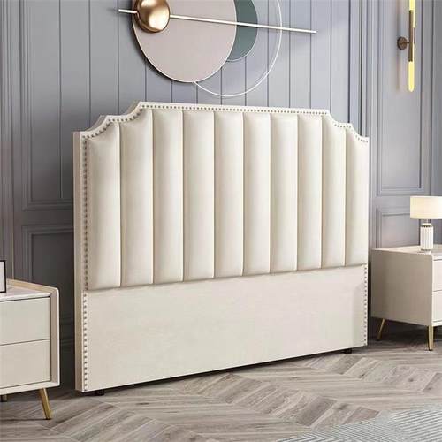 床头软包单买靠背板落地床头板轻奢美式科技布2023新款儿童定做