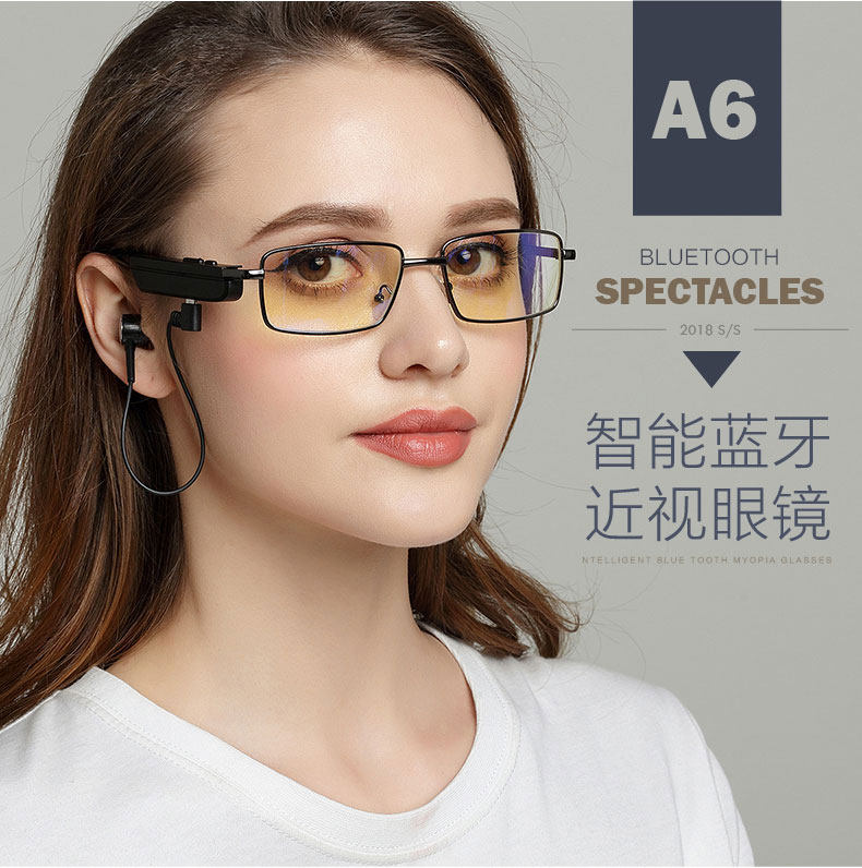 智能眼镜蓝牙眼镜骨传导耳机无线夜视华为多功能骑行开车偏光太阳