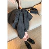 yaya shop 夏日告白不一样 Here 复古时髦感绿调格子遛懒空气裤